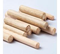 LYVQZPWLRWood Plugs Dowel Rods, 100 Pack Wooden Dowel Pins 6Mm Dia Fluted Wood Dowels Rods Hardwood Crafts Dowel Pegs,30mm(40mm)