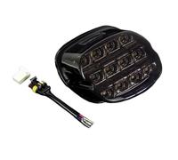 LYWEVCT Taillights Turn Signal Lights For Dyna Touring Sportster Wide Glide Motorcycle 12V Light Smoke/Red Lens Brake Tail Plate Rear Lamp