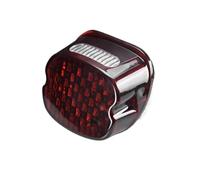 LYWEVCT Taillights Turn Signal Lights For Dyna Touring Sportster Wide Glide Motorcycle 12V Light Smoke/Red Lens Brake Tail Plate Rear Lamp