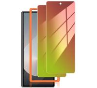 LYWHL 2-Pack Samsung Galaxy Z Fold 7 Privacy Screen Protector, Gradient Colorful Tempered Glass Front Screen Protector for Z Fold 7 with Alignment Frame, Anti Blue Light Bubble Free Sensitive Touch