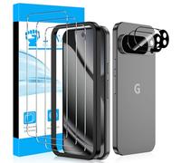LYWHL for Google Pixel 10 Pro Screen Protector, 3 Pack 9H Hardness Tempered Glass Film +2 Pack Camera Lens Protector, Fingerprint Unlock Support, HD Clear Anti-Scratch Easy Install Full Coverage Case