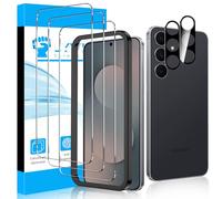LYWHL for Samsung Galaxy S25 FE Screen Protector, 3 Pack 9H Hardness Tempered Glass Film +2 Pack Camera Lens Protector, Fingerprint Unlock Support, HD Clear Anti-Scratch Easy Install Full Coverage