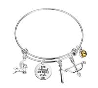Lywjyb Birdgot Book Inspired Bracelet Horror Novel Lover Merch Olympus Heroes Gift Reading Gift Bookworm Merch, S, Stainless Steel, no gemstone