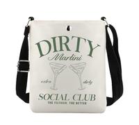 Lywjyb Birdgot Dirty Martini Crossbody Bag Cocktail Themed Gift Bachelorette Party Gift Martini Lover Merch, Martini Social Club Xk, Casual