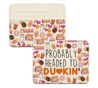 Lywjyb Birdgot Donut Coffee Card Holder Probably Headed Card Wallet Donut Baker Gift Coffee Junkie Merch (Probably Dun Holder)