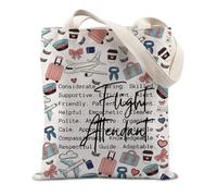 Lywjyb Birdgot Flight Attendant Fly Safe Tote Bag Aviation Crew Merch Traveller Pilot Gift for Woman, Flight Attendant Tote
