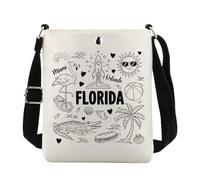 Lywjyb Birdgot Florida Crossbody Bag Welcome to Florida Gift Miami Orlando Beach Vacation Merch, Florida Xk, Casual