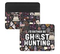 Lywjyb Birdgot I’d Rather Be Ghost Hunting Credit Card Holder Ghost Hunting Paranormal Gift Ghost Hunter Card Wallet, Ghost Hunting Holder, Casual