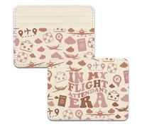 Lywjyb Birdgot In My Flight Attendant Era Card Holder Flight Attendant Gift Pilot Aviator Card Wallet Aviation Crew Gift, Flight Attendant Era Holder, Casual