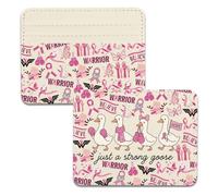 Lywjyb Birdgot Just a Strong Goose Card Holder Cancer Survivor Gift Cancer Awareness Inspirational Card Wallet Stay Strong Gift, Warrior Goose Holder, Casual