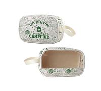 Lywjyb Birdgot Life Is Better Around The Campfire Clear Makeup Bag Adventure Gift Camper Camping Merch, Campfire Cbag, Beauty