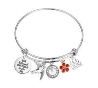 Lywjyb Birdgot Musical Themed Bracelet She Believed She Could So She Did Jewelry Musical Lover Gift, S, Stainless Steel, no gemstone