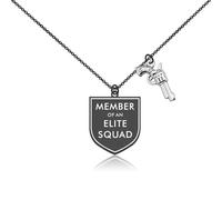 Lywjyb Birdgot TV Show Necklace Crime Show Gift Law Detective Merch Detective Team TV Show Gift, S, Stainless Steel, no gemstone