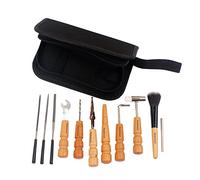 LYWS 11PCS Guitar Care Tool Full Set Repair Maintenance Tech Kit Tool Bag