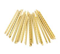 LYWS 19pcs Classical Guitar Fret Wire Pre Cut Fretwire Set 2.2mm Gold
