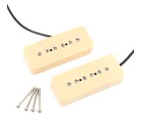 LYWS 2pcs Electric Guitar Bridge&Neck Pickup For Soap Bar Pickup 50mm+52mm (Ivory)