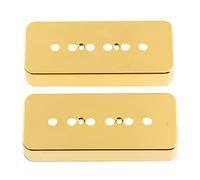 LYWS 2PCS P90 Soapbar Pickup Covers Mirror Gold Plastic 50mm + 52mm