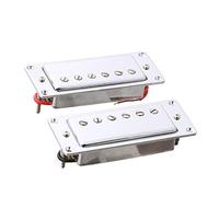 LYWS 2PCS Sealed Bridge and Neck Pickup Mini Humbucker for LP Guitar (Chrome)