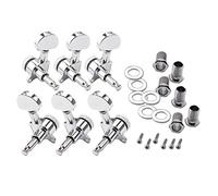 LYWS 3L3R Guitar Auto Lock Tuning Pegs Machine Heads Half-Round Chrome w/thread