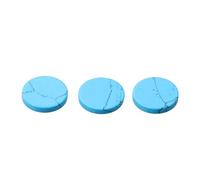 LYWS 3PCS Trumpet Finger Key Buttons Real Abalone/White butterfly Shell Buttons (Blue Turquoise)