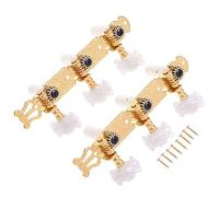LYWS 3R3L Classical Guitar String Tuning Pegs Keys Gold w/Mica Button