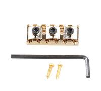 LYWS 42mm Guitar Metal String Lock Locking Nut for Floyd Rose Style Guitar (Gold)