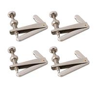 LYWS 4PCS 3/4 4/4 Cello String Fine Adjuster Tuners Cello Adjuster (Silver)