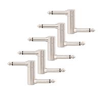 LYWS 5pcs 1/4 Inch 6.35mm Guitar Effect Pedal Coupler Offset Jack Pedals Connector