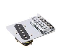 LYWS 6 Saddle Bridge Pickup for Fender Telecaster Tele Electric Guitar (Chorme)
