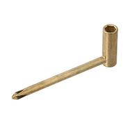 LYWS 7MM/8MM Truss Rod Box Wrench Tool Parts Repair For Electric Guitar (7mm, Gold)