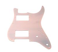 LYWS Aluminum alloy Red Bronze HH Electric Guitar Pickguard for Fender Strat Guitar