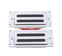 LYWS Mini Humbucker Pickups Bridge Neck Set for Electric Guitar Parts Chrome