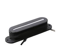 LYWS Rail Blade Pickup For Electric Guitar Fender Strat w/Metal Braided wire (Black)