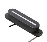 LYWS Rail Blade Pickup Metal Braided wire Single Blade Electric Guitar Pickup for ST START (Black)