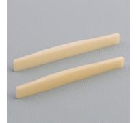 LYWSMSK 2PCS Acoustic Guitar Bone Saddle Wave Compensated Unbleached Bone Saddle - 10.16mm Height