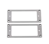 LYWSMSK 2PCS Metal Mini Humbucker Guitar Pickup Mounting Ring Chrome Plated 92 x 37.5mm