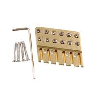 LYWSMSK 6 String Fanned Frets Headless Guitar Brass Locking Nut, String Lock
