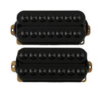 LYWSMSK 7 String Electric Guitar Humbucker Pickups Invader Style Neck & Bridge Pickup Set Ceramic Magnet Black