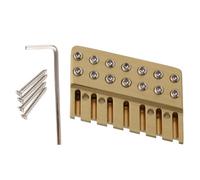 LYWSMSK 7 String Fanned Frets Headless Guitar Brass Locking Nut, String Lock