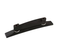 LYWSMSK Adjustable Ebony Archtop Jazz Guitar Bridge (Chrome)