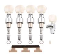 LYWSMSK Banjo Machine Head Tuning Pegs & Ebony Maple Bridge & 5th String Bone Nut for 5 String Banjo