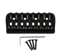 LYWSMSK Black 8 String Guitar Fixed Bridge Electric Guitar Hardtail Bridge for Start/Tele Guitar