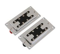 LYWSMSK Chrome 4 String Electric Bass Guitar Humbucker Pickup Neck & Bridge Pickup Set
