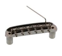 LYWSMSK Chrome 6 String Guitar Saddle Bridge Replacement for Mustang Jaguar/Jazznaster Guitar Parts