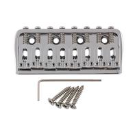 LYWSMSK Chrome 8 String Guitar Fixed Bridge Electric Guitar Hardtail Bridge for Start/Tele Guitar