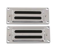 LYWSMSK Chrome Mini Humbucker Electric Guitar Neck Bridge Pickup Set