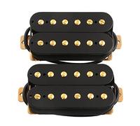 LYWSMSK Electric Guitar Humbucker Pickup Set Double Coil Bridge & Neck w/Gold Pole