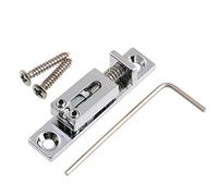 LYWSMSK Guitar Bridge Individual Single Saddle Bridge Tailpiece for Guitar/Cigar Box Guitar (Chrome)