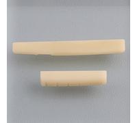 LYWSMSK Unbleached Acoustic Guitar Bone Nut & Saddle Set Compatible with YMH FG Acoustic Guitar 43mm / 75mm