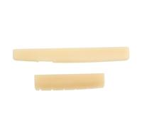 LYWSMSK Unbleached Acoustic Guitar Bone Nut & Saddle Set for YMH LL &A Series Acoustic Guitar 44mm / 75mm